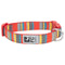 RC Pets Primary Clip Collar Multi Stripes Small 3/4" Width - Poudre Pet and Feed Supply